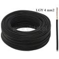 LGY  4 / 750V  kabel  czarny linka  