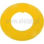 Tabliczka wyłącznika bezpieczeństwa; żółta; STOP; 30mm