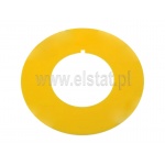 Tabliczka wyłącznika bezpieczeństwa; żółta; bez napisu; 22mm