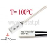 Termostat bimetaliczny; 100°C; 5A/250V; NO; KSD9700