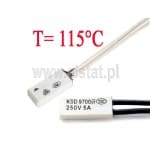 Termostat bimetaliczny; 115°C; 5A/250V; NO; KSD9700