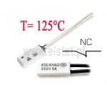 KSD9700; termostat 125°C; bimetaliczny; 5A/250V; NC