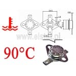 Termostat bimetaliczny; zakres: 90°C; typ KSD301A; 10A; NC 