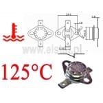 Termostat bimetaliczny; zakres: 125°C; typ KSD301A; 10A; NC 